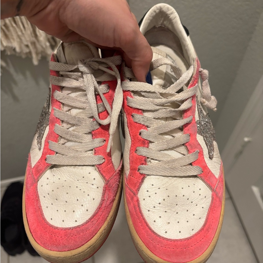 Golden Goose Women's Sneakers - Pink and White